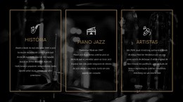 A História Do Jazz - Página De Destino Multifuncional