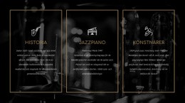 Jazzens Historia - Responsiv Webbplats