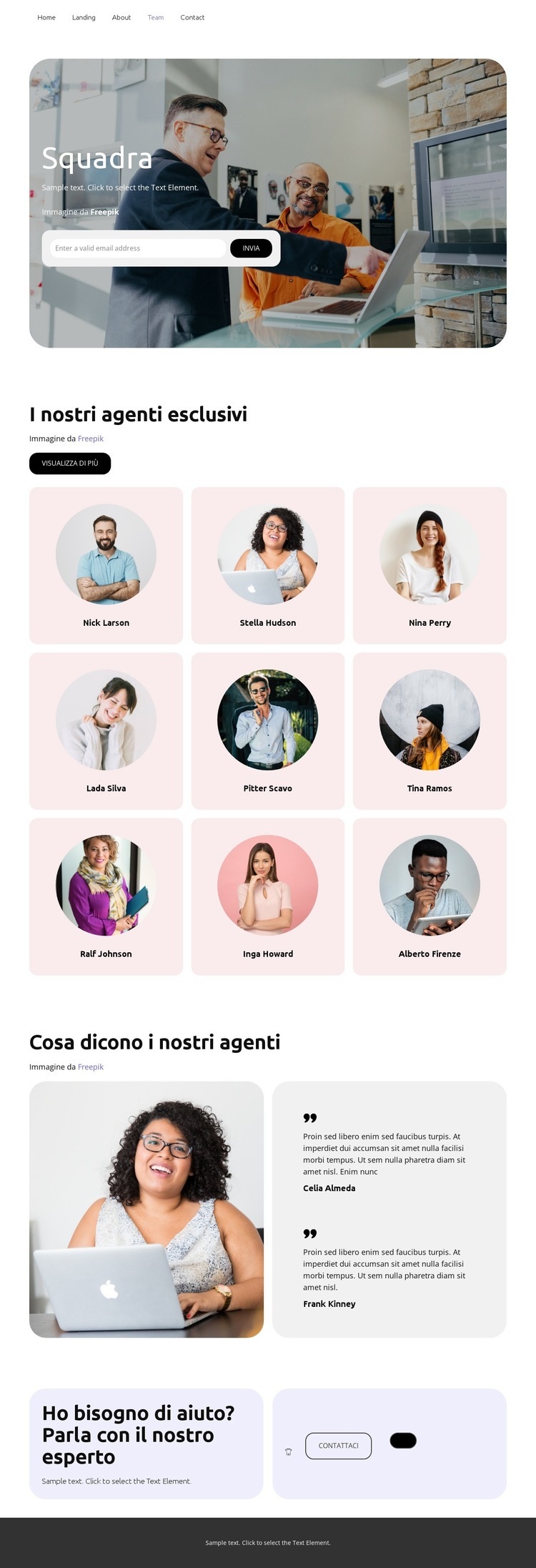 Alta dirigenza Modelli di Website Builder