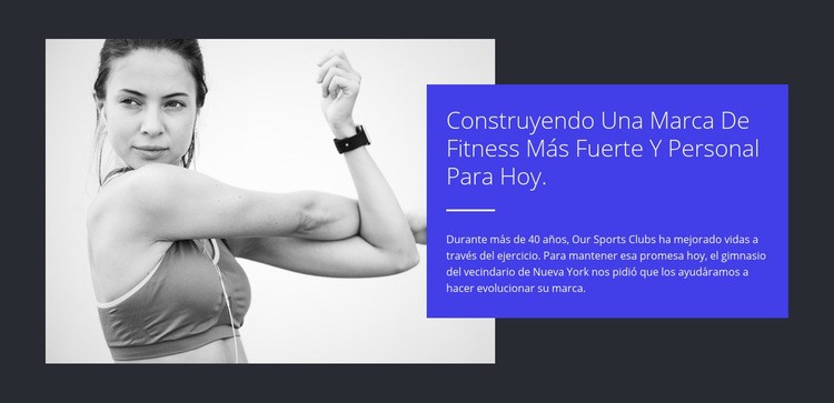 Construye un cuerpo fuerte Plantillas de creación de sitios web