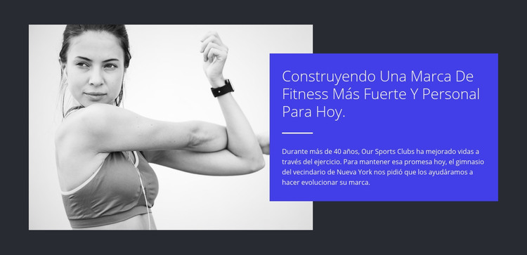 Construye un cuerpo fuerte Plantilla HTML