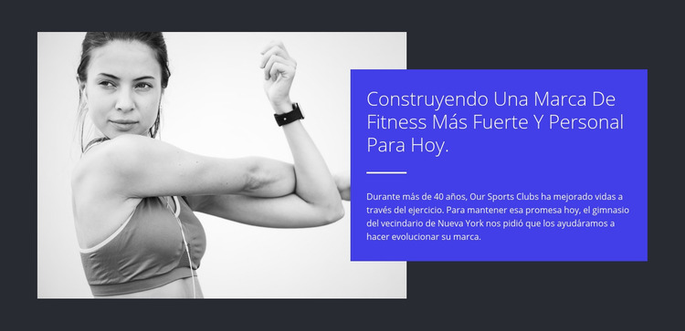 Construye un cuerpo fuerte Plantilla Joomla