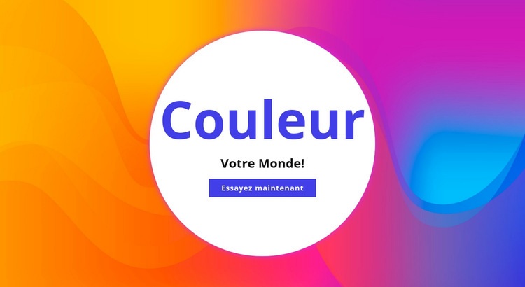 Colorez votre monde Modèles de constructeur de sites Web