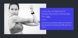 Costruisci Un Corpo Forte - Mockup Di Sito Web Moderno