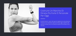 Costruisci Un Corpo Forte - Modello Creativo Multiuso Di Una Pagina