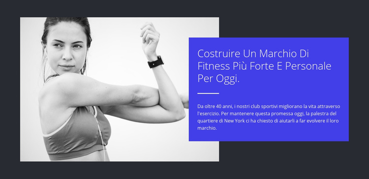 Costruisci un corpo forte Tema WordPress