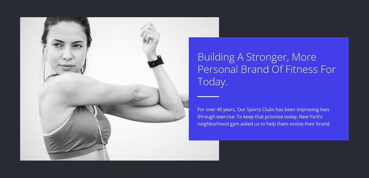 Build a strong body Joomla Template