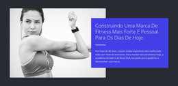 Construa Um Corpo Forte - Modelo De Site Gratuito