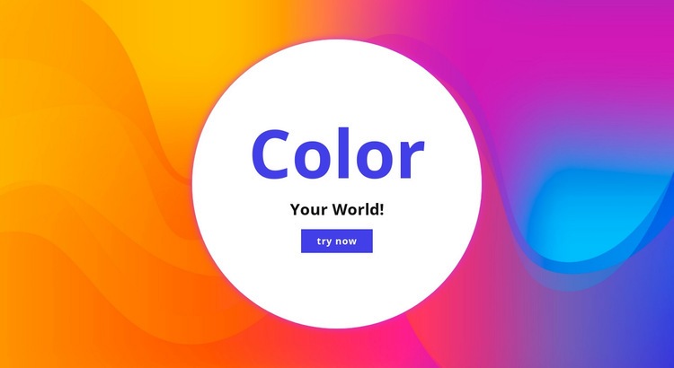 Färglägg din värld Html webbplatsbyggare