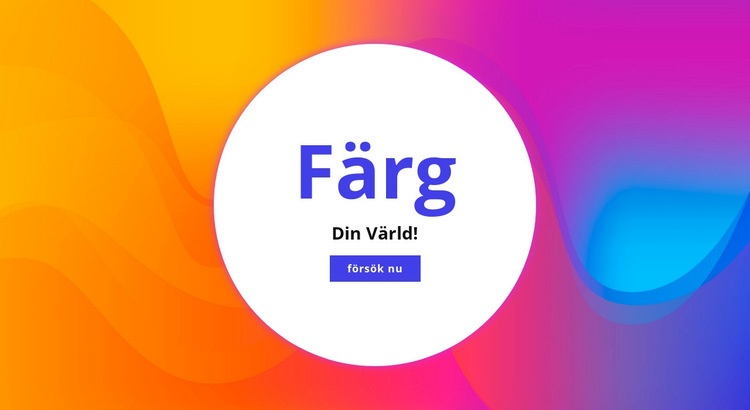 Färglägg din värld HTML-mall