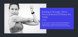 Build A Strong Body - Free Website Template