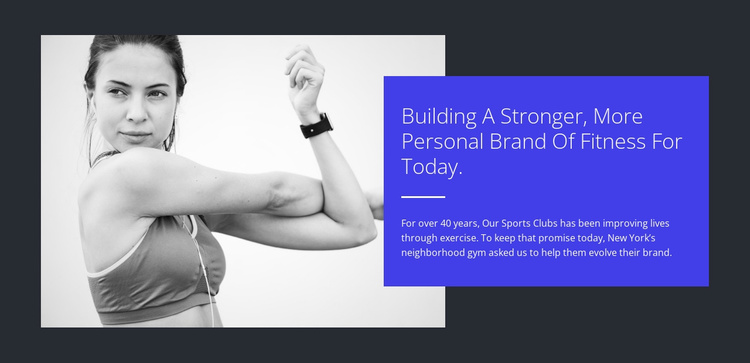 Build a strong body eCommerce Template