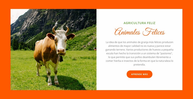 Cría de animales Plantilla HTML5
