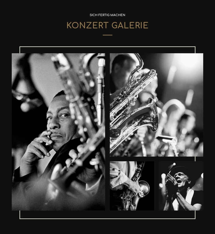 Konzertgalerie HTML5-Vorlage