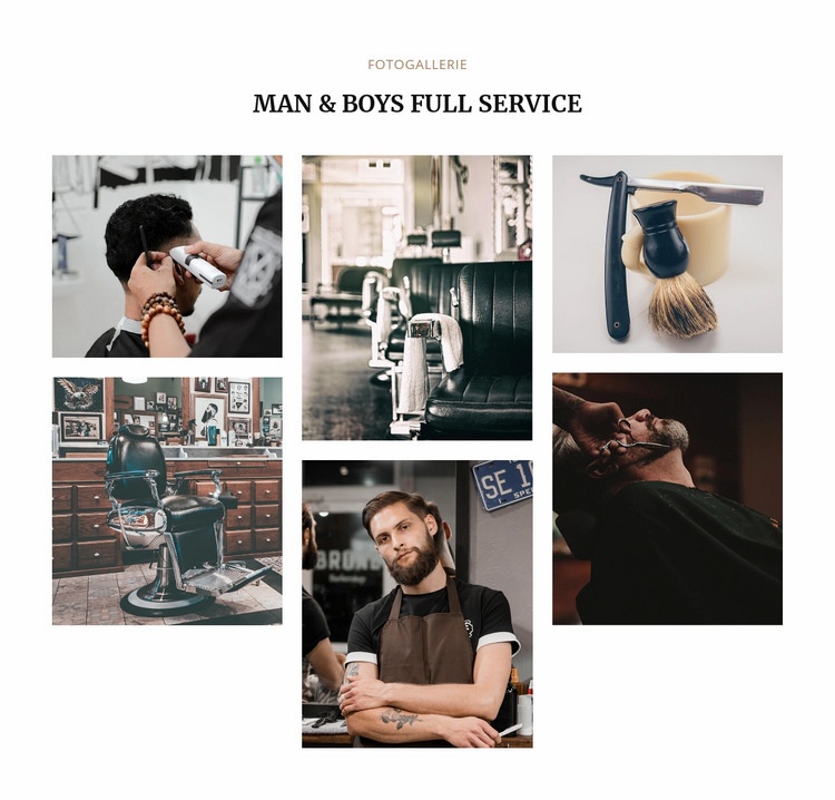 Mann Full-Service Vorlage