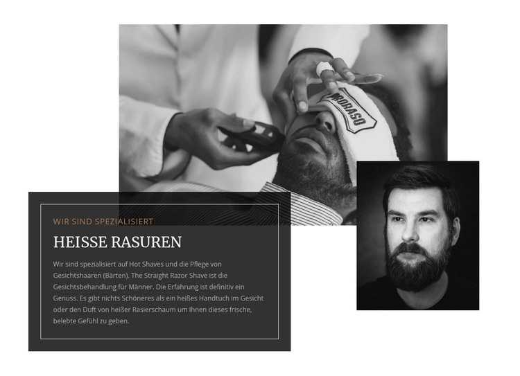Heiße Rasuren Website design