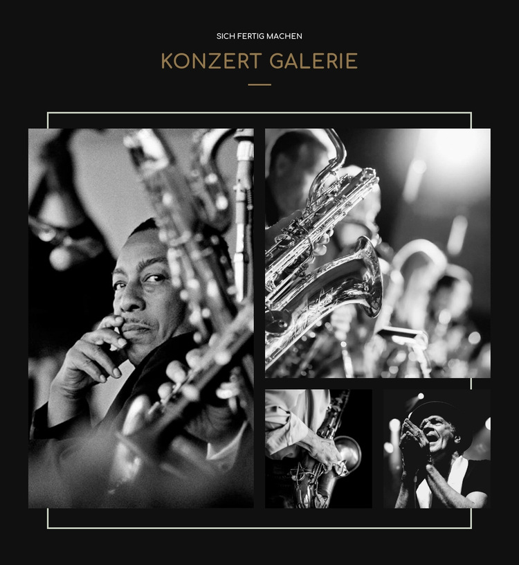 Konzertgalerie Website-Vorlage