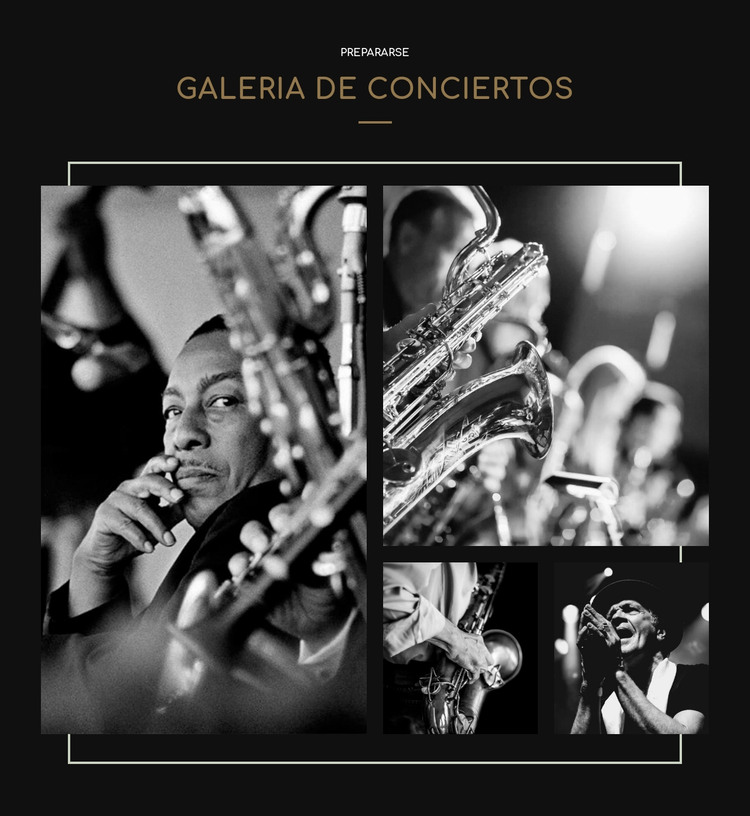 Galería cconcert Plantilla HTML