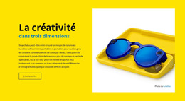 Lunettes De Haute Qualité : Modèle De Site Web Simple