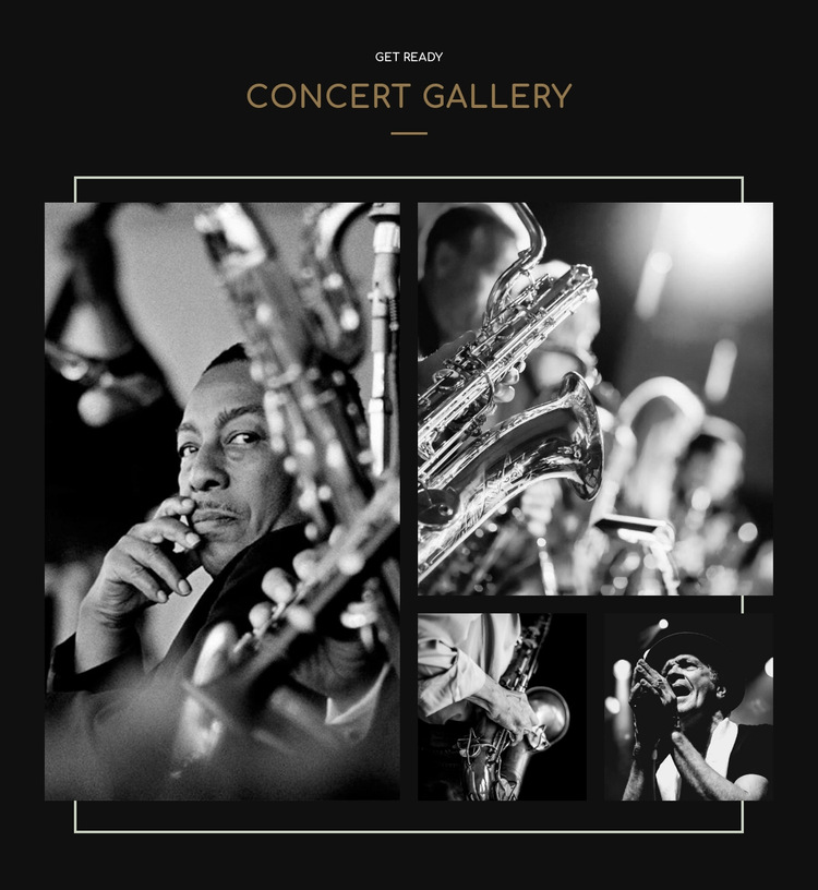 Cconcert gallery HTML5 Template