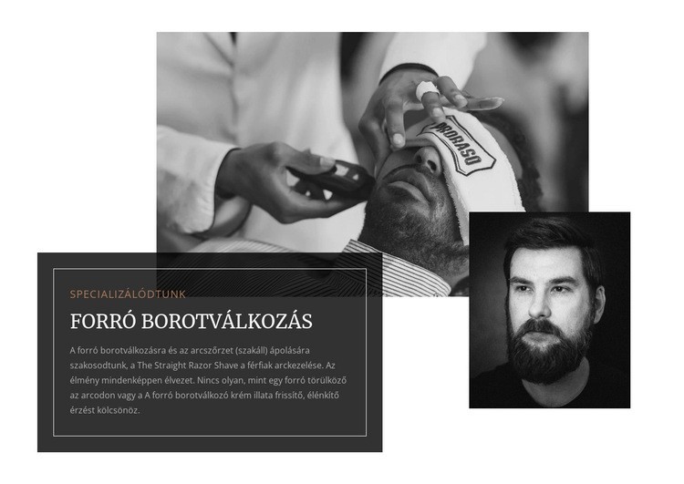 Forró borotválkozás Sablon