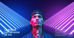 Style Néon Dans La Conception - Un Magnifique Thème WordPress