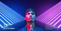 HTML Webhely A Következőhöz: Neon Stílusú Design