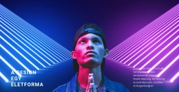 Neon Stílusú Design – Online Sablonok