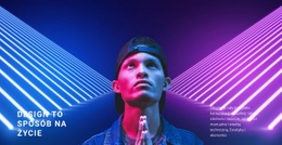 Styl Neonowy W Designie - Szablony Online