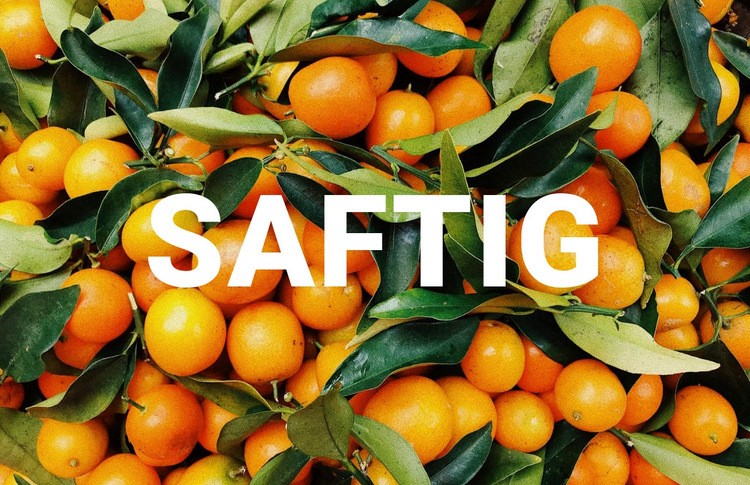 Gesund saftig HTML5-Vorlage