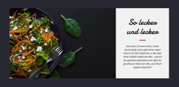 Fantastisches Website-Design Für Leckerer Vegetarischer Salat