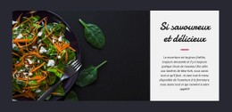 Superbe Conception De Site Web Pour Salade Végétarienne Savoureuse