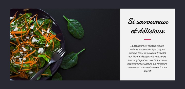 Salade végétarienne savoureuse Modèle CSS