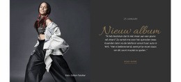Nieuw Album - Gratis Websitesjabloon