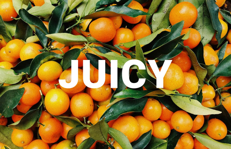 Healthy juicy One Page Template