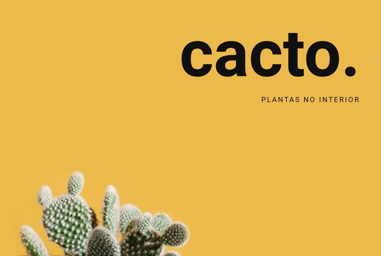 Plantas no interior Design do site