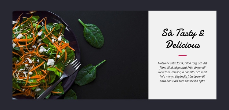 God vegetarisk sallad HTML-mall