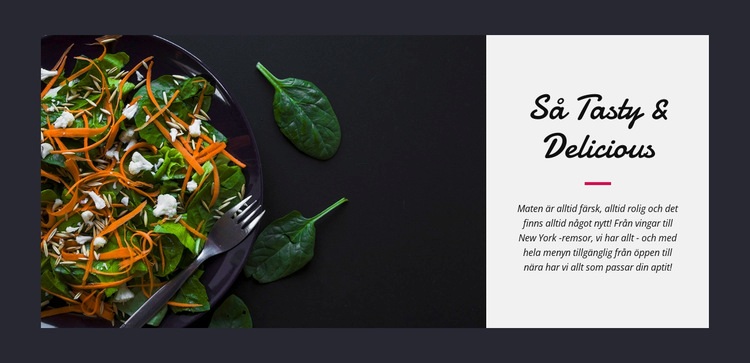 God vegetarisk sallad WordPress -tema