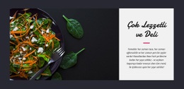 Lezzetli Vejetaryen Salatası Için Harika Web Sitesi Tasarımı