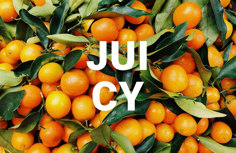 Healthy juicy Web Page Design