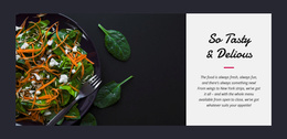 Tasty Vegetarian Salad - Landing Page Designer