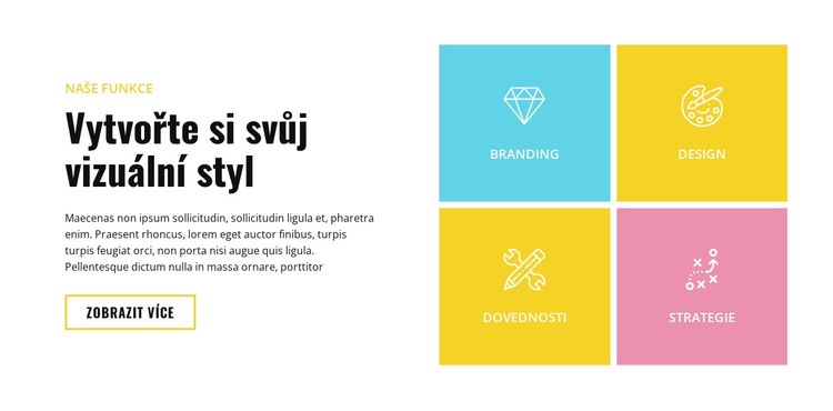 Vytvořte si svůj vizuální styl Šablona CSS