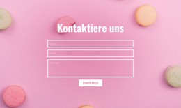 Kontaktformular Für Bäckerei Cafe