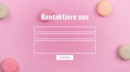 Responsives HTML5 Für Kontaktformular Für Bäckerei Cafe