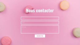 Maquette De Site Web Premium Pour Formulaire De Contact Pour Boulangerie Café