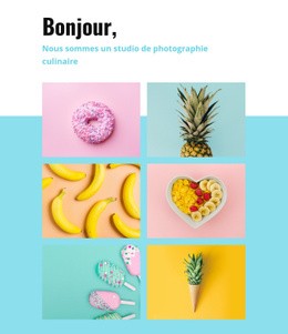 Studio De Photographie Culinaire - Thème De Site Web Prêt