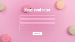Formulaire De Contact Pour Boulangerie Café - Un Magnifique Modèle D'Une Page