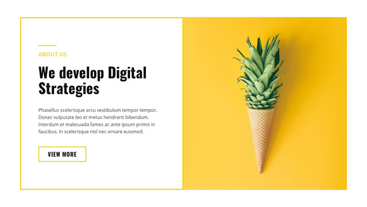 Digital strategies Homepage Design