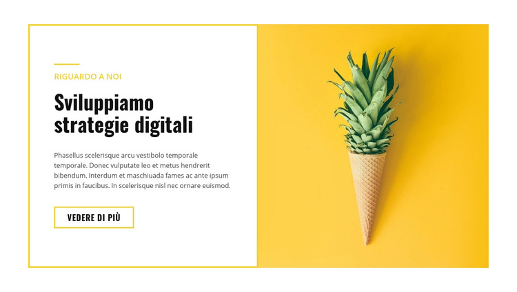 Strategie digitali Modello di sito Web