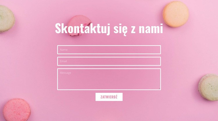 Formularz kontaktowy dla kawiarni piekarniczej Kreator witryn internetowych HTML